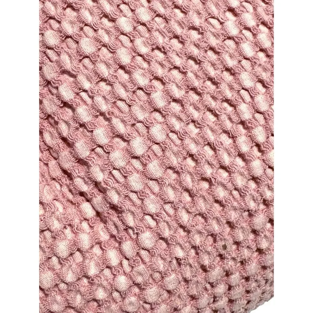Shabby Chic All Cotton Woven Full Queen Size Duvet Cover Set Pink Garment Wash